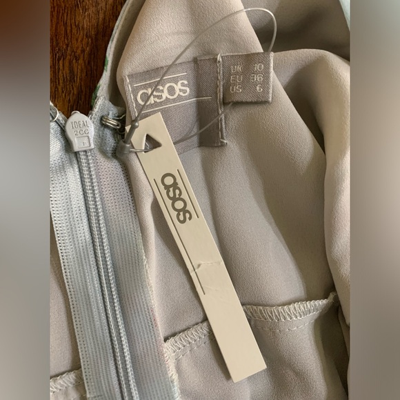 NWT ASOS Size 6 Spring Themed Floral Print Long Sleeve Midi Dress - Picture 8 of 10